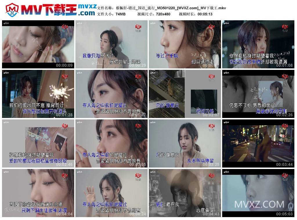 蔡佩轩-错过_国语_流行_MD501220